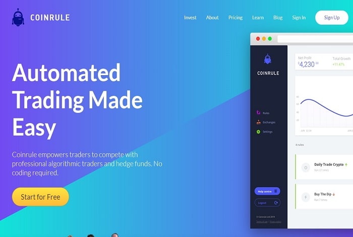 coinrule bot cryptocurrencies