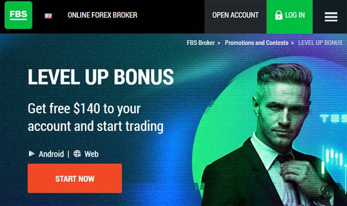 FBS Level Up No Deposit Bonus Information