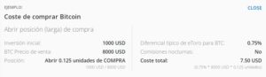 diferenciales en criptomonedas al operar con etoro ejemplo