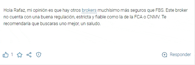 Opiniones sobre la regulación del broker FBS