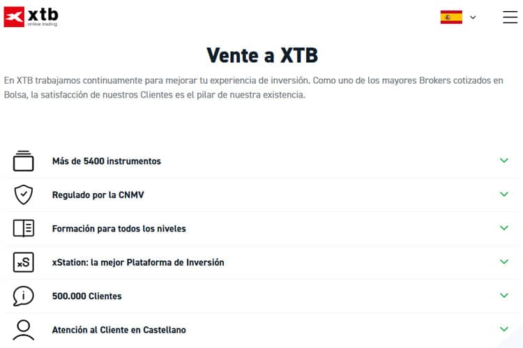 Análisis de las comisiones de XTB